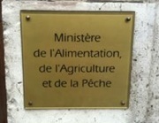 Image de la plaque à l'entrée du ministère de l'Alimentation, de l'Agriculture et de la Pêche